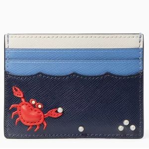 Kate Spade Pinch Me Crab Small Slim Card Holder